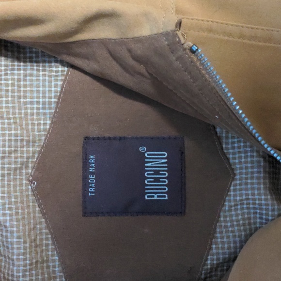 Buccino Men's Tan Suede Zip Up Collared Jacket (See Measurements in Desc… - Picture 3 of 12